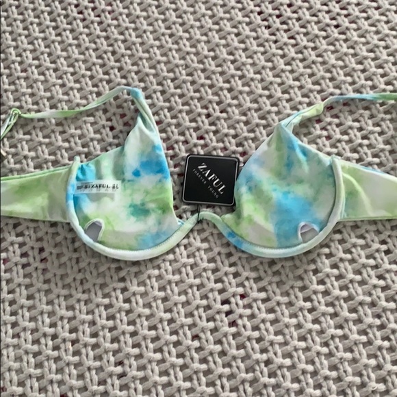 NWT never worn Zaful green and blue Bikini set - Picture 6 of 8
